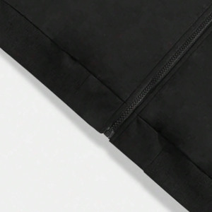 Men's <b>Black</b> Woven 100% Cotton <b>Fleece</b> Pullover Hoodie Solid Color Pocket Design Streetwear Style - Product Image 1