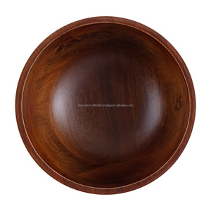 Bol élégant en bois de manguier, fait main, naturel, écologique, pour servir, décoratif, vaisselle de cuisine, exportation - Product Image 5