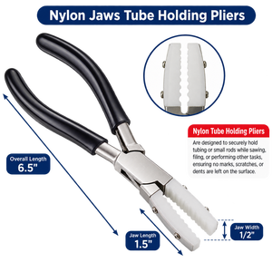 Pince à tubes en nylon de 6,5 pouces, outil de formage de bijoux sans rayures ZetomedPro - Product Image 6