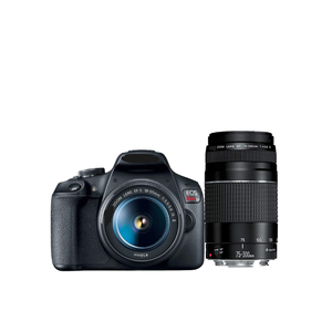 Appareil photo reflex numérique T7 | Kit de 2 objectifs avec objectif EF18-55mm + objectif EF 75-300mm Noir - Product Image 3