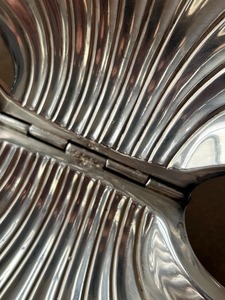 Sea Shell Shape Silver Finished Metal Butter Dish Elegant Tableware For Serving Butter Cheese <b>Snacks</b> In Style - Product Image 3