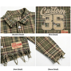 Conjunto de ropa urbana personalizada para hombre Up Felt: Camiseta serigrafiada y pantalones cortos de mezclilla con pedrería desgastada, chándal premium con bordados. - Product Image 5