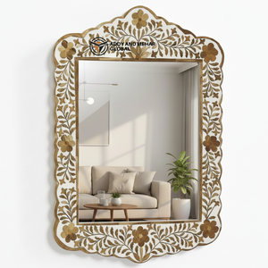 Decorative Art Deco Floral Pattern <b>Mirror</b> Handmade Eco-Friendly Wedding Wall <b>Mirror</b> Luxury Decor - Product Image 1