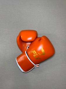 Gants de boxe professionnels en cuir de vachette pur de haute qualité, respirants, avec sangle de poignet réglable, prix de gros RTS, les plus vendus - Product Image 3