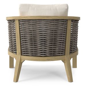 Set di 2 Sedie da Conversazione per Esterni in Materiale Naturale Parkside - Product Image 4