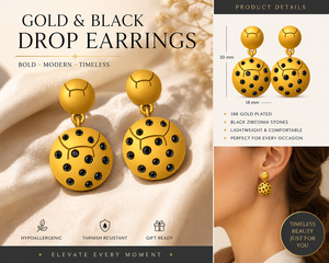 Gold Plated Round Drop 925 Sterling Silver Earrings Geometric Dangle Earrings <b>Statement</b> <b>Jewelry</b> for Party Wedding Gift - Product Image 5