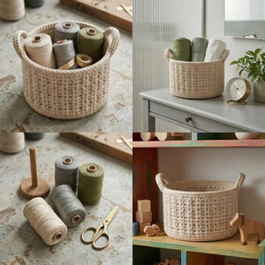 Mejor Precio al por Mayor para Organizador Circular de Almacenamiento de Alimentos, de Algodón Grueso para Crochet, Ecológico, de Lujo, Apto para Principiantes - Product Image 2