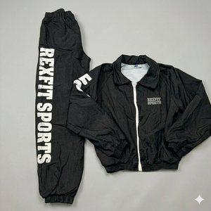 Modern Windbreaker Tracksuit Custom Hooded Athletic Wear Set Wholesale Custom Made Design Hooded Windbreaker Jacket Sets - Product Image 5