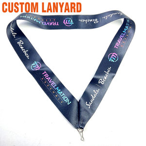 Custom <b>Lanyard</b> with Logo <b>Polyester</b> Sublimation ID Badge Neck Strap for Event Conference Exhibition Promotional OEM Manufacturer - Product Image 1