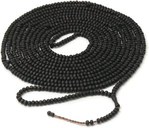 1000 Beaded Matt Black Olive Wood Tasbih Tasbeeh with Counter Misbaha <b>Islamic</b> <b>Gift</b> Tasbih Prayer Beads Tesbih 5x7 mm for Dhikr - Product Image 1