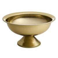 Bol en métal doré martelé fait main avec base sur pied, plat de service décoratif, décoration de mariage, centre de table, bols à chocolat de luxe