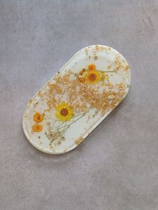 Luxury Epoxy Resin Organizer <b>Tray</b> For Cosmetic Accessories Jewelry Holder And <b>Candle</b> Display Purpose - Product Image 1