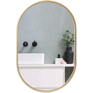 Wholesale Modern <b>Irregular</b> Wall <b>Mirror</b> with Black Wood Frame Unique Decorative <b>Mirror</b> for Living Room Customizable Large Size - Product Image 3