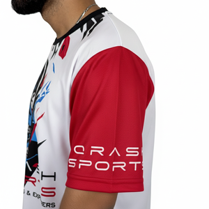 บริการรับผลิตเสื้อซับลิเมชั่นแบบกำหนดเอง เสื้อยืดพรีเมียมสำหรับผู้ชาย ผลิตจากผ้าฝ้ายโพลีเอสเตอร์ 100% ระบายอากาศได้ดี - Product Image 5