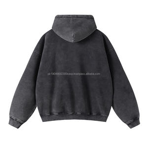 Sudaderas Personalizadas para Hombre, Unisex, Estilo Urbano, Sudadera con Capucha, Venta al por Mayor, Sudaderas Personalizadas con Logotipo Bordado, Sudaderas con Capucha Gruesas con Cierre - Product Image 3