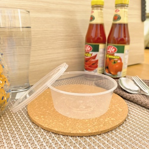 Contenant alimentaire de 10 oz en PP de qualité alimentaire, écologique, sans BPA, compatible lave-vaisselle, compatible micro-ondes, compostable, recyclable, avec couvercle, compatible congélateur, biodégradable - Product Image 3