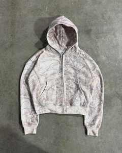 Distressed Vintage Plus Size Men Winter Streetwear <b>Gothic</b> Fleece <b>Hoodie</b> Back Graphic Print Long Sleeve Pullover Sweatshirt - Product Image 1