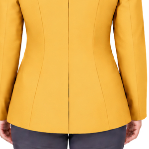 Veste d'équitation moutarde pour femme, coupe ajustée, blazer d'équitation professionnel, manteau de compétition équestre, personnalisation OEM, vente en gros - Product Image 6
