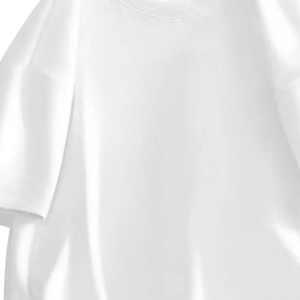 Camiseta Blanca Premium para Hombre, de Alta Calidad, Transpirable, Cuello Redondo, 320g, con Logotipo Personalizado, Talla Grande - Product Image 3