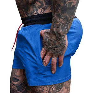 Cotton/Polyester Summer Casual Men's Shorts Solid Color Eco-Friendly OEM Service <b>Drawstring</b> Shorts uploaded by Dress Sports - Product Image 2