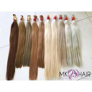 Extensions de cheveux humains russes et vietnamiens de qualité Remy en gros, perruque indienne brute, lots en vrac, livraison gratuite, prix de gros - Product Image 2