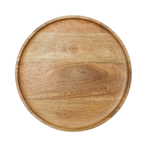 Ensemble de 4 plateaux décoratifs en bois arrondis pour la décoration, les cadeaux, le service, les paniers à légumes et fruits, et la décoration de mariage - Product Image 4