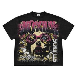 เสื้อยืดสตรีทแวร์ผู้หญิงขายส่ง คุณภาพสูง สไตล์วินเทจ ทรงเข้ารูป ตัดสั้น ซักย้อมสีแบบแอซิดวอช ผ้าฝ้ายออร์แกนิค ระบายอากาศได้ดี - Product Image 5