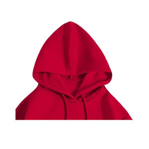 เสื้อฮู้ดดี้ผู้หญิงผ้าฝ้าย/ใยไผ่ แบบลำลองสำหรับฤดูหนาว เป็นมิตรกับสิ่งแวดล้อม ระบายอากาศได้ดี กันลม ลายนูน ขนาดใหญ่พิเศษ - Product Image 4