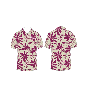 เสื้อโปโลลายดอกชบาแบบกำหนดเอง ระบายอากาศได้ดี น้ำหนักเบา เหมาะสำหรับทีมกอล์ฟ แขนสั้น พิมพ์ลายแบบซับลิเมชั่น เสื้อผ้ากีฬาสไตล์ทรอปิคอล - Product Image 4