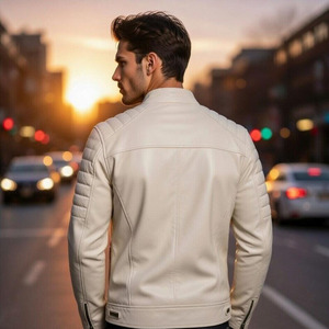 Chaquetas Bomber de Cuero Genuino Comfortex International al por Mayor para Hombre, Precio Bajo, con Forro de Piel de Oveja, Tallas Grandes, Transpirables - Product Image 5