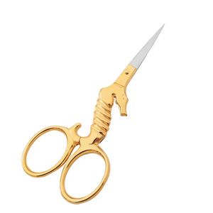 Ciseaux fantaisie de qualité supérieure en titane couleur or style cheval, ciseaux à fil, ciseaux à broder - Product Image 1