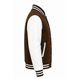 Manufacturer Custom Logo <b>Canvas</b> Leather Varsity <b>Jackets</b> for Men Winter Stand Collar Hood High Quality Reversible Eco-Friendly - Product Image 3