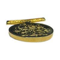Médaille en métal Muscat plaquée or 24 carats, badges de qualité supérieure