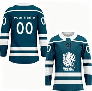 Camiseta de Hockey sobre Hielo Ligera, Transpirable, Lisa, Teñida, de Diseño Único, de Alta Calidad para Hombre, Nueva Llegada, Personalizable - Product Image 3