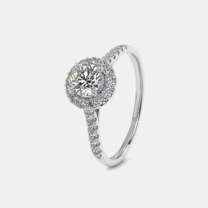 Pulsera de Diamantes Cultivados en Laboratorio con Halo de 3.00 a 4.00 Quilates, CVD HPHT, Oro Blanco de 14K/18K, Certificación IGI, Joyería de Lujo para Mujer, Idea de Regalo - Product Image 2