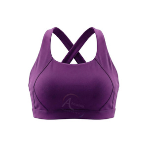 Ladies High Quality Fashion Plain Seamless Underwear Sports Bra Comfort Running Gym Workout Bra - Product Image 2