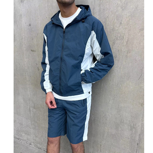 Conjunto Deportivo Personalizado Extra Grande, 100% Poliéster, Impermeable, Cortavientos, con Cierre y Estampado, para Hombre - Product Image 4