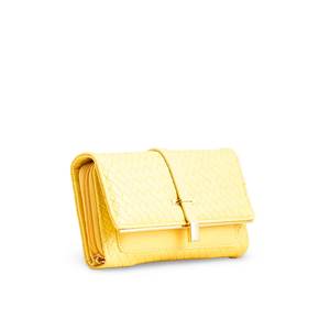กระเป๋าและเคสเครื่องสำอางกระเป๋าสตางค์ P70971ลำลองสีเหลือง - Product Image 2