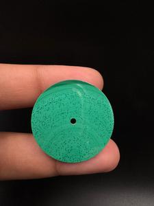 Natural Malachite Watch Dial : 31.50 mm Round One Sided Polished Watch <b>Face</b> - Product Image 2