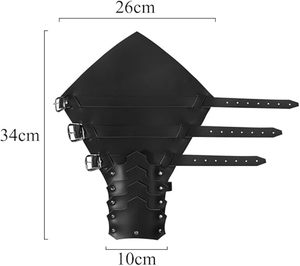 Fabricante Confiable de Guantes Medievales de Cuero con Construcción de Acero Auténtico para Disfraces de Caballero y Coleccionistas - Product Image 3