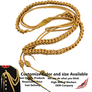 Aiguillette, Gold Wire Bullion <b>Cord</b>, With Gold Tags, Right Sided - Product Image 2