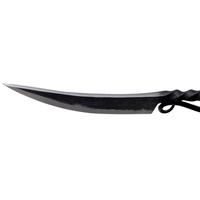 Couteau utilitaire médiéval en acier au carbone forgé à la main, couteau viking pour femme, livré avec une fourreau en cuir de vache