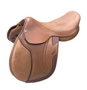 Selle d'équitation anglaise haute performance en cuir véritable, légère, durable et au design confortable - Product Image 1