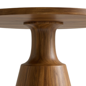 ARTERRA Luxury Japandi <b>Round</b> <b>Coffee</b> <b>Table</b> Pedestal Dining <b>Table</b> Set Modern <b>Wooden</b> Chairs for Apartment Villa Restaurant Cafe - Product Image 5