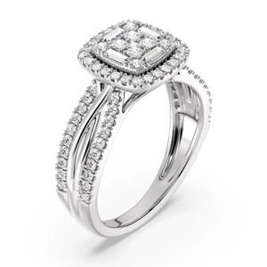 แหวนหมั้นทรงวินเทจแบบ Halo - Product Image 4