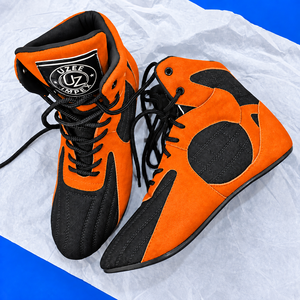 Custom Logo High-Top Boxing <b>Shoes</b> Unisex Lightweight Genuine Leather Upper Anti-Slip Rubber Outsole MMA Wrestling Martial <b>Shoes</b> - Product Image 5