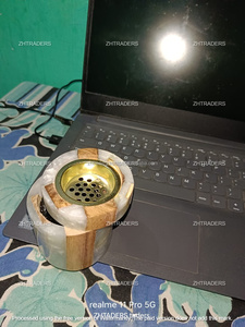 Quemador de incienso de madera epoxi de resina hecha a mano de lujo estilo árabe artístico Mubkhar para el ambiente espiritual del hogar y la decoración del regalo - Product Image 6