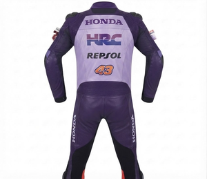 Combinaison de moto Zonda Premium Leather MotoCP Racing 1 pièce, équipement de conduite avec bosse niveau 2 CE, sur mesure - Product Image 2