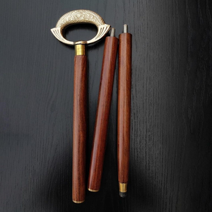 Victorian Metal <b>Walking</b> Cane Ornate Floral Handle Rosewood Shaft Elegant Gentleman <b>Walking</b> <b>Stick</b> Vintage <b>Wooden</b> Cane Decorative - Product Image 2