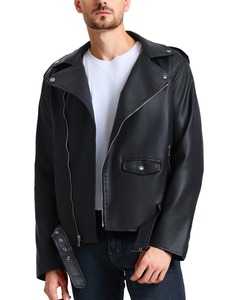 Men <b>Leather</b> <b>Jacket</b> with Classic Design and <b>Long</b> Lasting Material Strength - Product Image 6